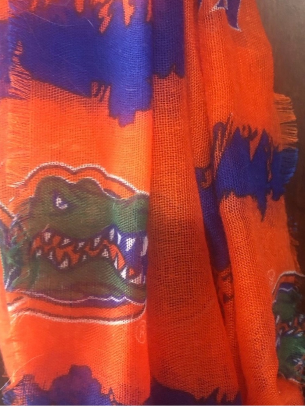 🐊Orange Gator Infinity Scarf